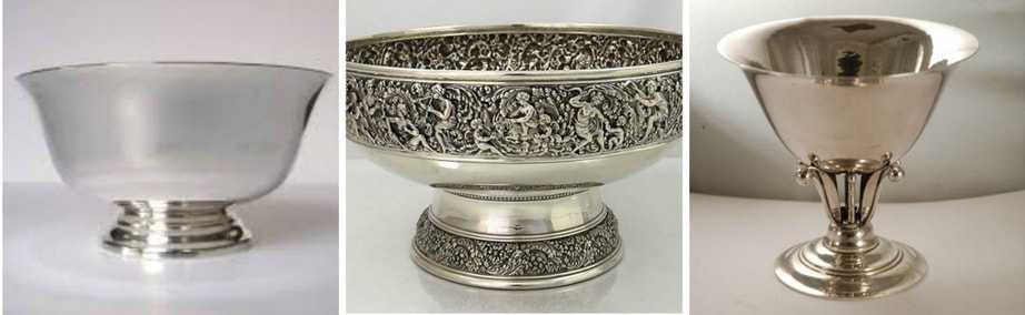 antique sterling silver bowls