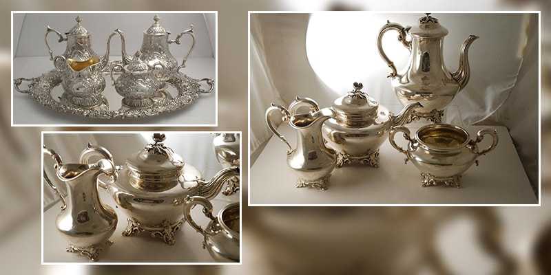 sterling silver tea sets